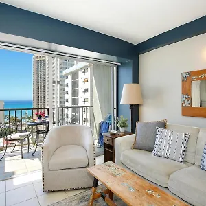 住宿加早餐酒店 Waikiki Park Heights #1707 *